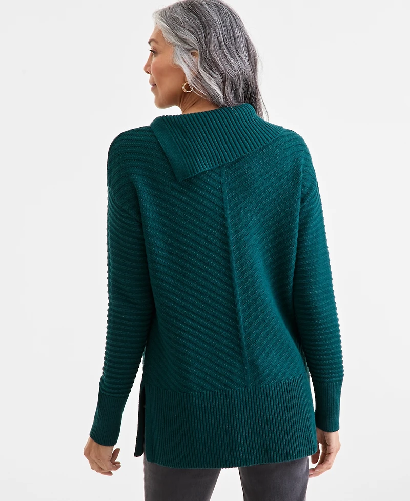 Style & Co Women's Envelope-Neck Tunic Sweater, Created for Macy's