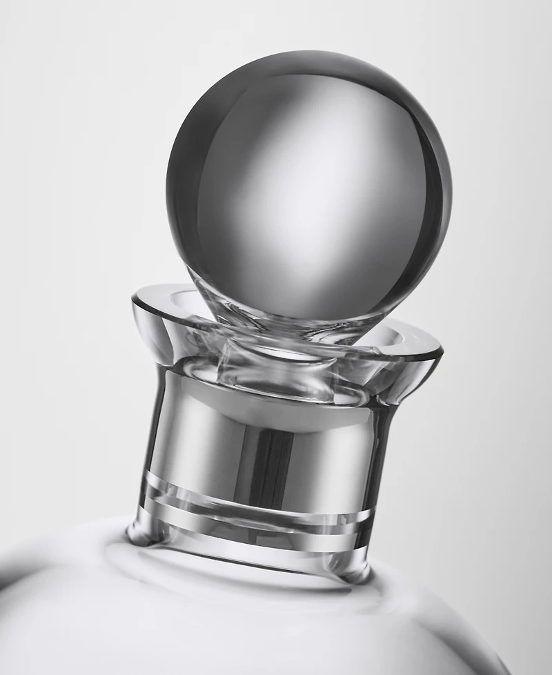 Elegance Round Stopper Short Decanter, 37.2 Oz