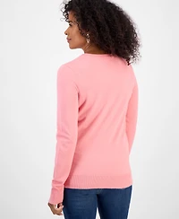 Style & Co Women's Long-Sleeve Crewneck Sweater, Created for Macy's
