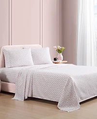 Betsey Johnson Silky Microfiber Printed -Pc. Sheet Set