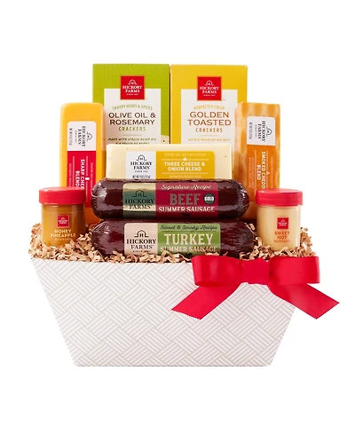 Hickory Farms Signature Flavors Gift Basket, 9 Piece