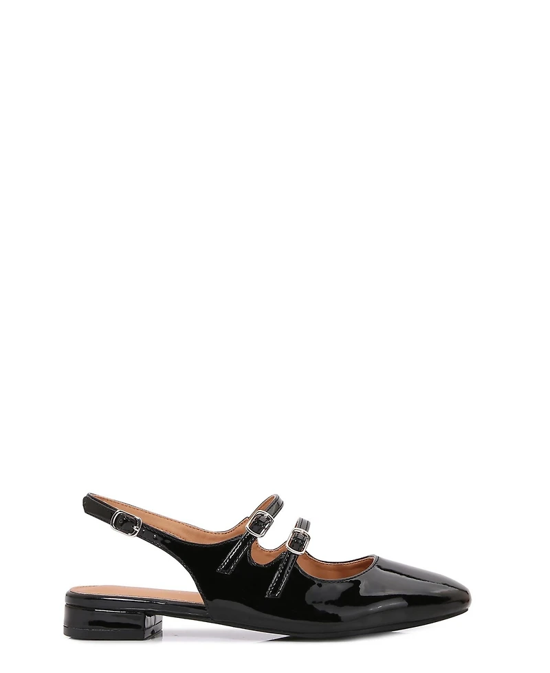Berness Rosalie Double-Strap Mary Jane Flats