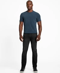 Guess Men's Regular-Fit Ribbed-Knit Embroidered Logo Graphic T-Shirt