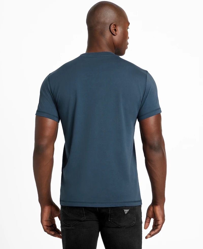 Guess Men's Short Sleeve Crewneck Flower Box Graphic T-Shirt