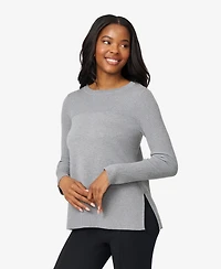 Melissa Paige Women's Boat Neck Ribbed Sweater