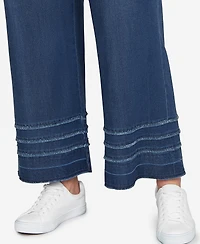 Ruby Rd. Plus Stretch Fringe Pull-On Ankle Jeans