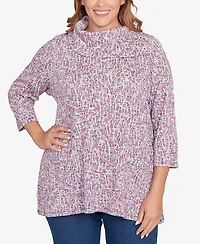 Ruby Rd. Plus Patch Pocket Spacedye Top