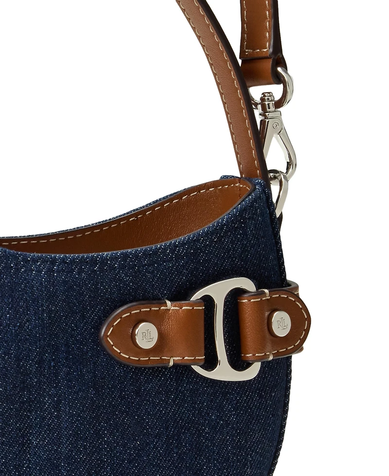 Lauren Ralph Lauren Denim Mini Tasha Crossbody Bag
