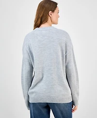 Just Polly Juniors' Heart Dice Crewneck Sweater