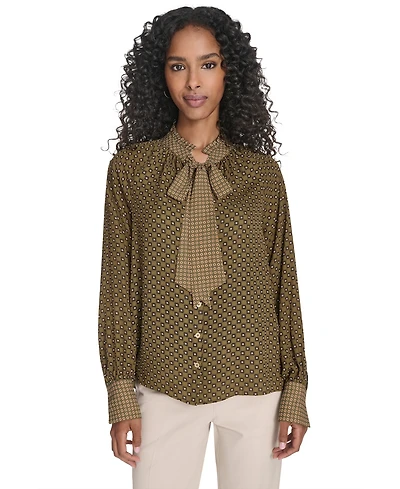 Tommy Hilfiger Women's Foulard Tie-Neck Blouse
