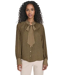 Tommy Hilfiger Women's Foulard Tie-Neck Blouse
