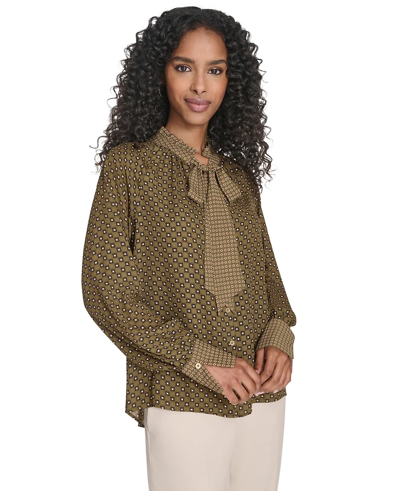 Tommy Hilfiger Women's Foulard Tie-Neck Blouse