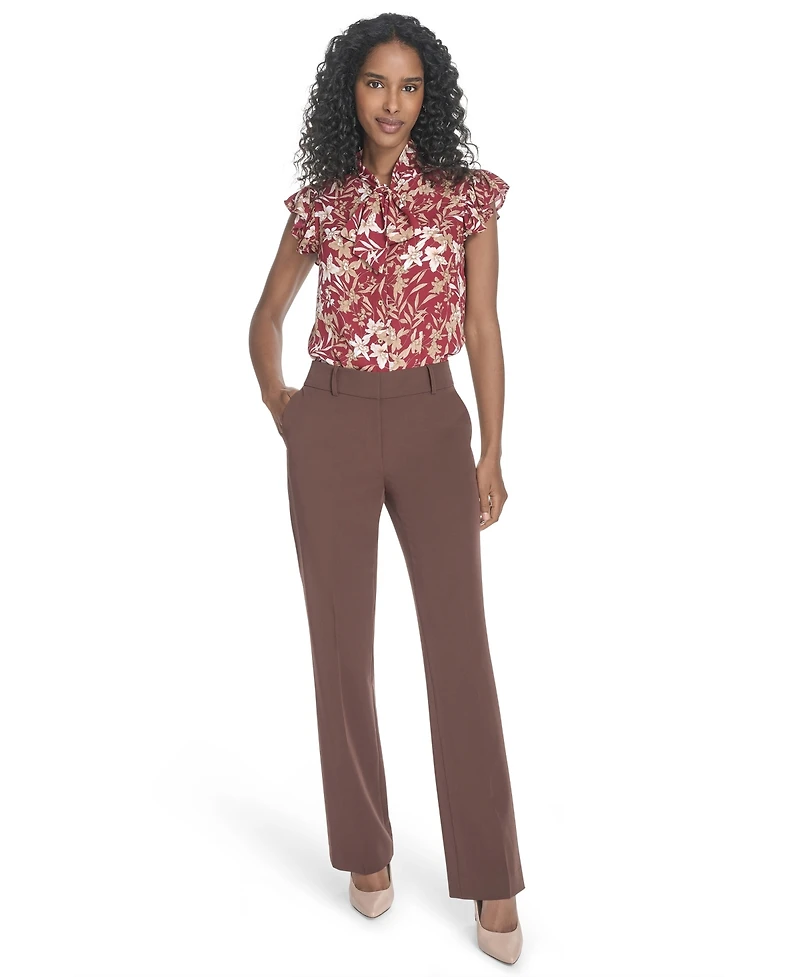 Tommy Hilfiger Women's Sutton Solid Bootcut Trousers