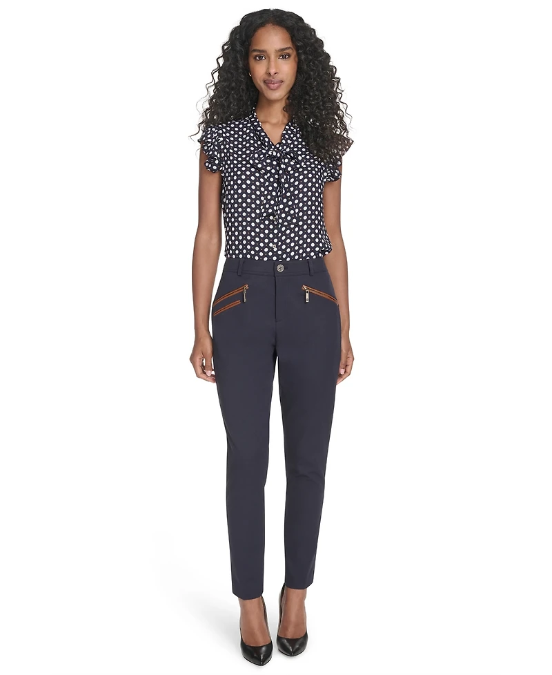 Tommy Hilfiger Women's Slim Mid-Rise Ankle Riding Pant