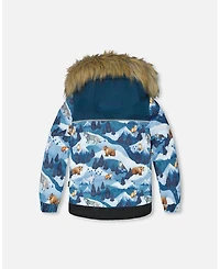 Deux par Boy Two-Piece Discover Snowsuit Dark Teal - Toddler|Child