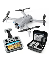 Contixo F21 Pro Foldable Drone with 4.3" Screen Remote, Obstacle Avoidance, Brushless Motors, 2 Batteries for Beginners