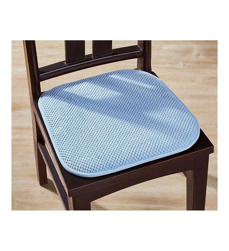 GoodGram Non Slip Chenille Premium Memory Foam Chair Cushions (4 Pack) - 16 in. W x 16 in. L