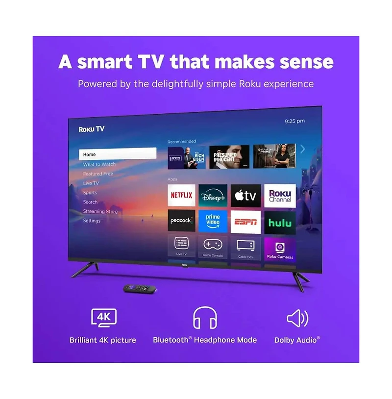 Roku 65" Class Select Series 4K Led Smart Tv