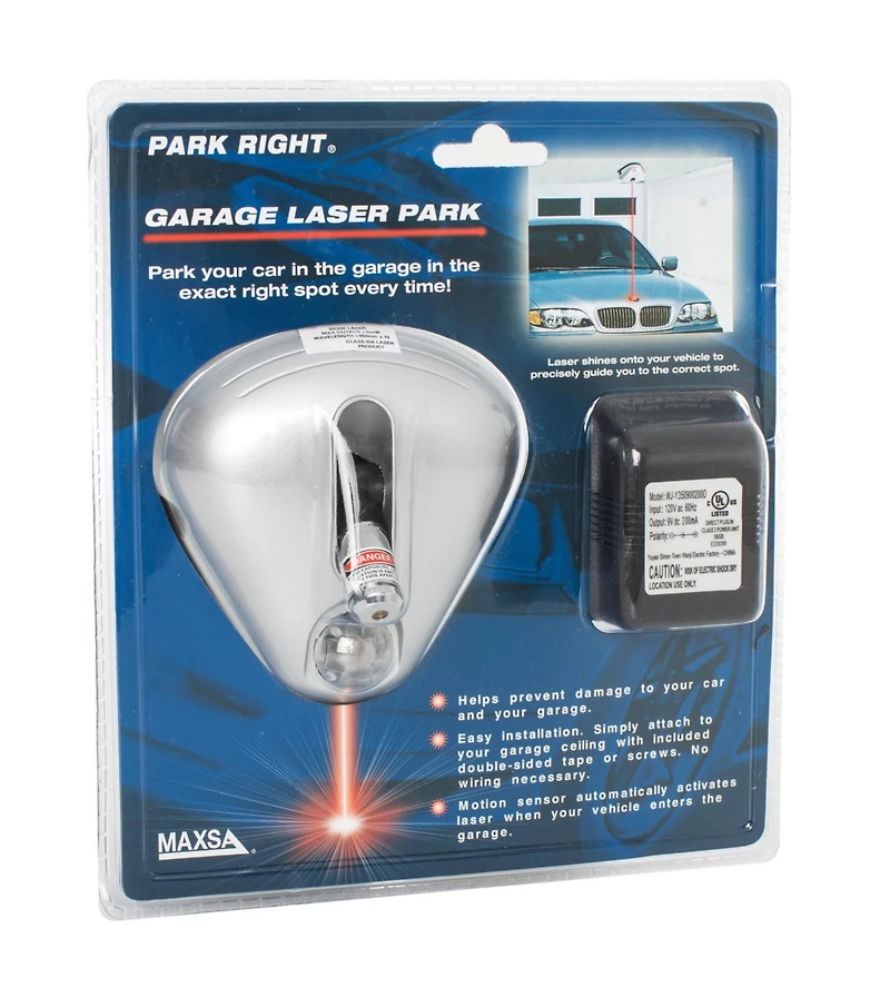 Maxsa Innovations Park Right White Garage Laser Park
