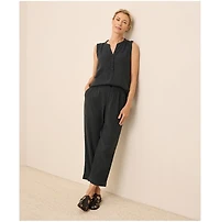 Pact Women's Organic Cotton Coastal Double Gauze Henley Tank