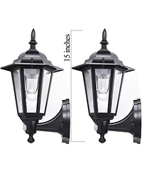 Maxsa Innovations Battery-powered Motion Activated Wall Sconce - Copper 12 inch tall Hexagonal