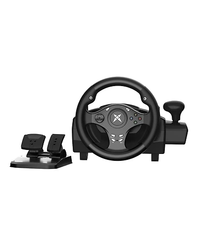 Nbcp Pc Racing Wheel with Pedals – 270° Driving Force Simulator Steering Wheel, Dual Vibration, Compatible with Xbox, PS4, PS3, Nintendo Switch & Andr