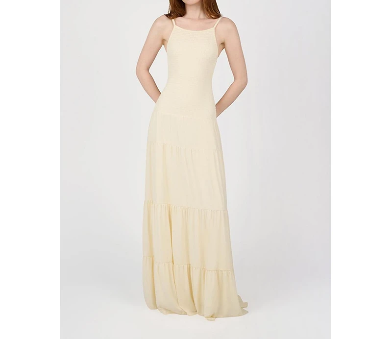 WeWoreWhat Smocked Drop Waist Maxi Dress