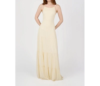 WeWoreWhat Smocked Drop Waist Maxi Dress