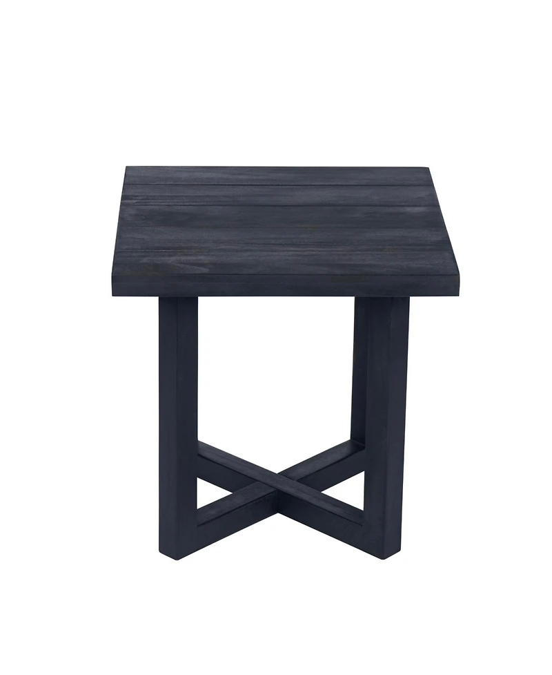 Streamdale Furniture Acacia Wood Outdoor Side Table with Slat Top