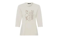 Olsen Embellished Placement Print T-Shirt