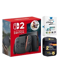 Nintendo Switch 2 Mario Kart World Bundle with MightySkins Code and 2 Year Extended Warranty