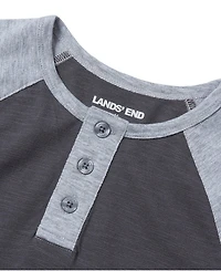 Lands' End Boys Short Sleeve Henley Tee