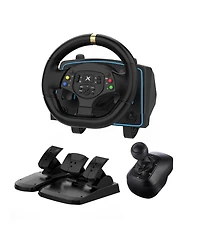 Nbcp 1080°Racing Steering Wheel with Pedals & Shifter – Compatible with Xbox, PS4, Pc, Switch & More – Realistic Simulation with Vibration Feedback