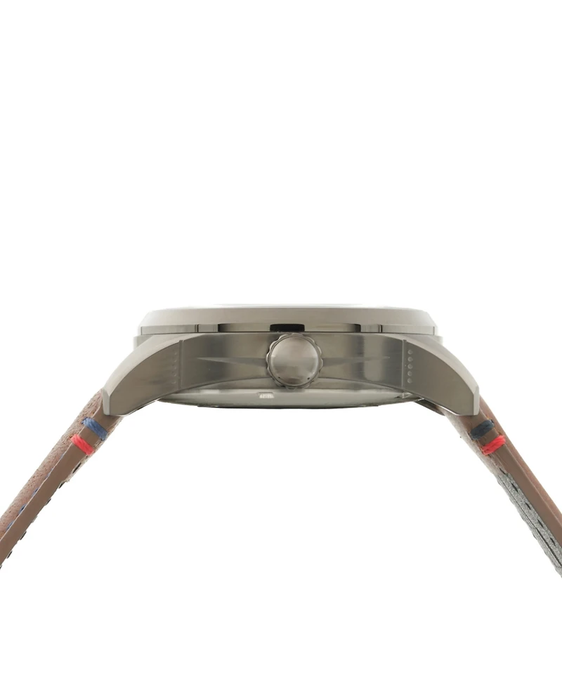 Avi-8 Men's Spitfire Brown Leather Strap Watch, 41mm