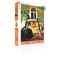 New York Puzzle Company Tricks & Treats 500 Piece Puzzle