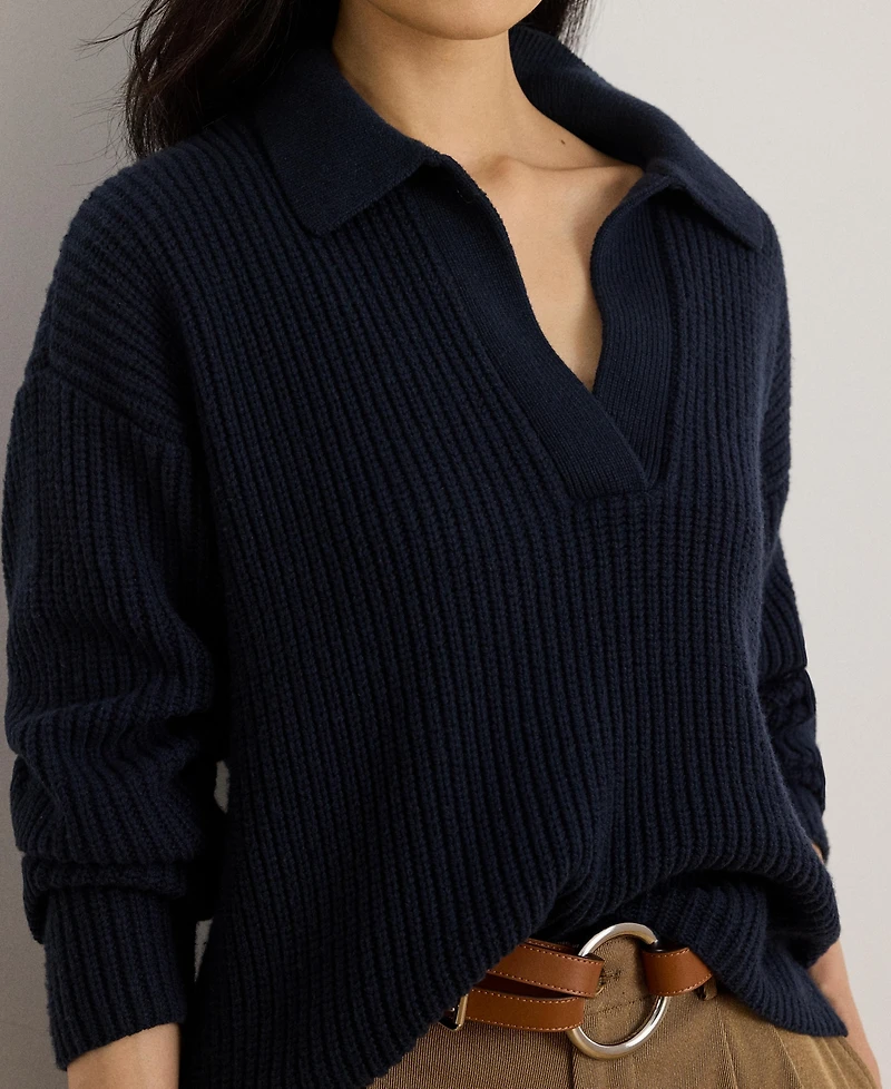 Lauren Ralph Women's Superb Plus-Cerray Long Sleeve Sweater