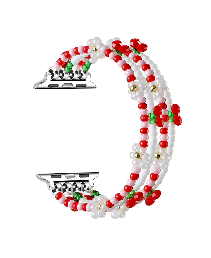 Posh Tech Cherry Beaded Band for Apple Watch