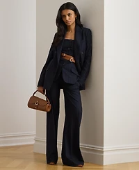Lauren Ralph Women's Suiting-Ryen Double-Breasted Pinstripe Twill Blazer