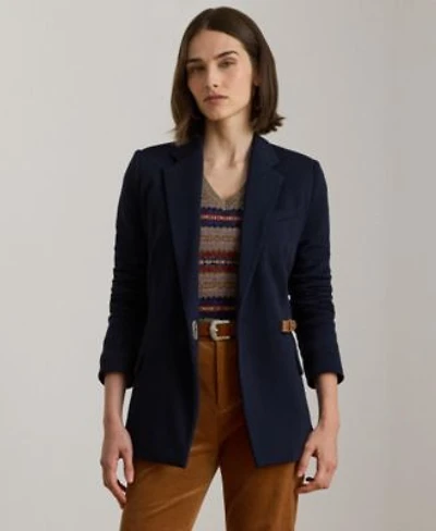 Lauren Ralph Lauren Womens Buckle Trim Herringbone Jacquard Blazer 0p 18