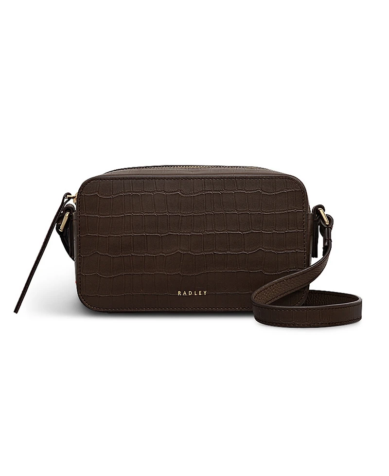 Radley London Beech Row Faux Croc Mini Zip Around Crossbody Bag