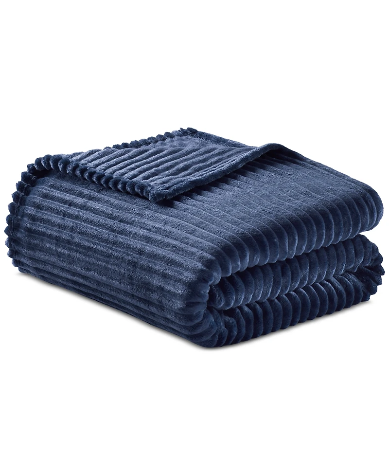 Arch Studio Ribbed Plush Blanket, Full/Queen, Macy's Exclusive