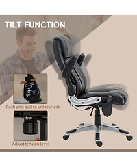 Vinsetto Executive Office Chair with Vibration Massage, Heating