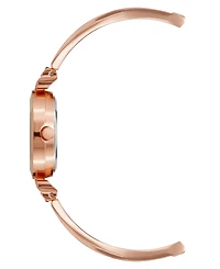 Anne Klein Women's Quartz Rose Gold-Tone Metal Alloy Bangle Watch Set