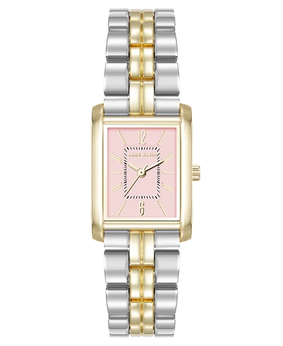 Anne Klein Women's Quartz Rectangular Two-Tone Metal Alloy Watch