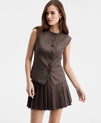 Bar Iii Women's Crewneck Pocketed Vest, Macy's Exclusive