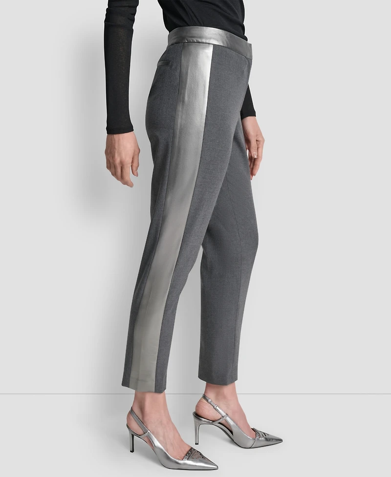 Dkny Women's Mid-Rise Tuxedo Pants
