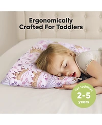 KeaBabies Toddler Pillow with Pillowcase, Small for Sleeping