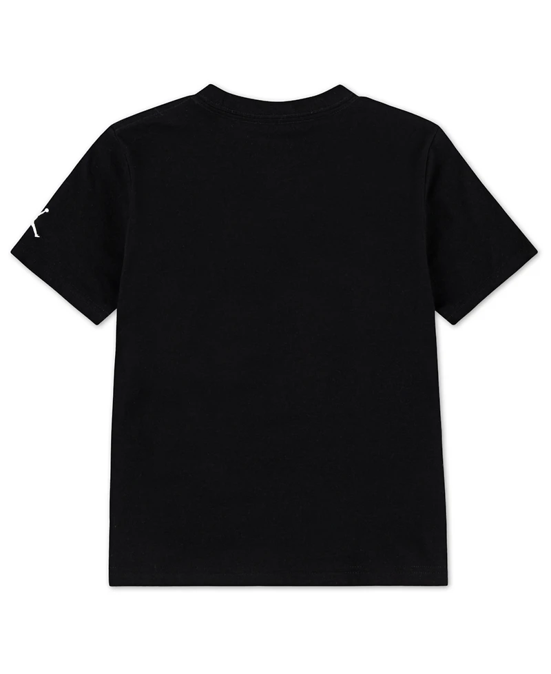 Jordan Toddler and Little Boys Distressed Chrome T-Shirt