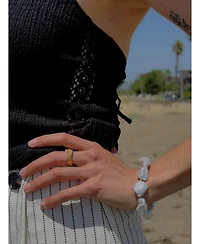 Tseatjewelry Cove Bracelet pearl 18k gold plated on stainless steel