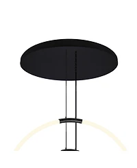 Cwi Lighting 63" Metal Hoops 6 Light Led Chandelier